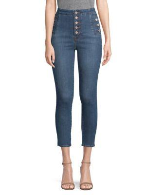 J Brand Natasha Sky High Cropped Skinny Jeans