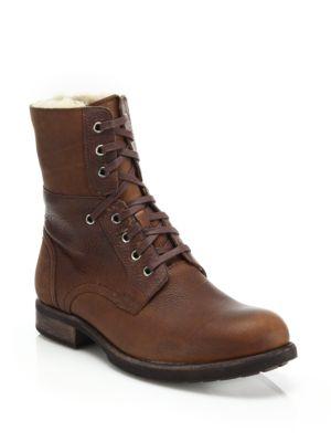 Ugg Larus Shearling-lined Leather Boots