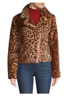 Rebecca Minkoff Hudson Leopard Faux Calf Hair Jacket