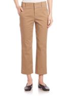 Vince Cropped Flared Chino Pants
