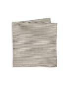 Armani Collezioni Thin Striped Silk Pocket Square