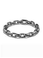 David Yurman Sterling Sliver Oval Chain Bracelet