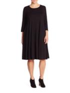 Eileen Fisher, Plus Size Three-quarter Sleeve Swing Dress