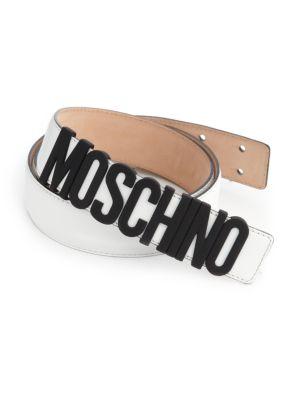 Moschino Matte Logo Belt