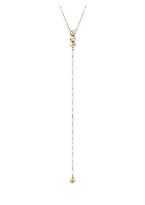 Hearts On Fire 18k Yellow Gold & Diamond Lariat Necklace