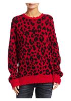 R13 Leopard-print Knit Cashmere Sweater