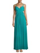 Laundry By Shelli Segal Solid Ruched Gown