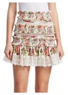 Zimmermann Radiate Floral Smocked Skirt