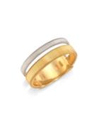 Marco Bicego Masai Diamond, 18k Yellow & White Gold Two-row Ring