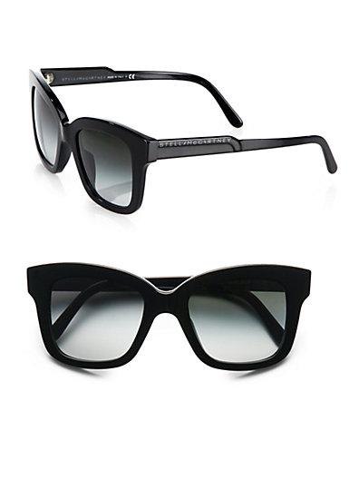 Stella Mccartney Oversized Square Acetate Frames/black