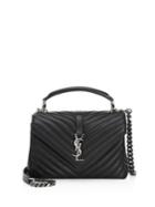 Saint Laurent Quilted Leather Crossbody Bag