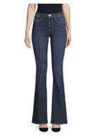 Frame Le High Pintuck Flared Jeans