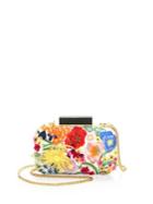 Alice + Olivia Floral Embroidery Convertible Clutch