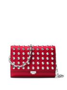 Michael Kors Collection Yasmeen Small Studded Leather Clutch