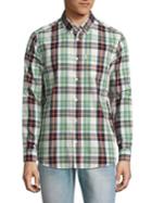 Wesc Relaxed-fit Plaid Cotton Shirt