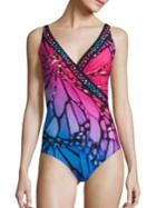Gottex Swim Monarch Surplice One-piece Swimsuit
