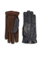 Brunello Cucinelli Cashmere And Leather Gloves