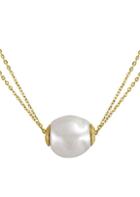 Majorica 18k Gold Vermeil & Pearl Double Strand Necklace