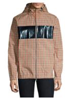 Helmut Lang Plaid Stripe Zip-up Jacket