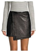 Joie Orlanda Washed Leather Mini Skirt
