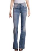 Roberto Cavalli Lace-up Flared Jeans