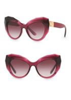 Dolce & Gabbana 52mm Faceted Cat Eye Sunglasses