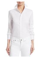 Ralph Lauren Collection Iconic Style Charmain Stretch Sateen Shirt