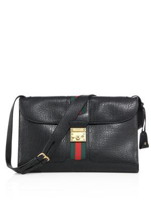 Gucci Leather Messenger Bag