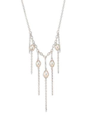 Majorica Willow Five-pearl Chain Necklace