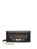 Valentino Demi Lune Studded Leather Chain Clutch
