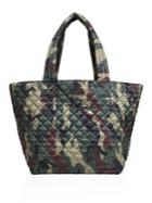 Mz Wallace Oxford Medium Metro Camouflage Quilted Nylon Tote