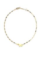 Jennifer Zeuner Jewelry Delaney Elephant 18k Yellow Gold Vermeil Anklet