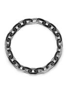 David Yurman Madison Chain Enamel Sterling Silver Necklace