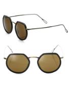 Kyme Omar2 49mm Modified Round Sunglasses