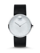 Movado Edge Stainless Steel & Rubber Strap Watch