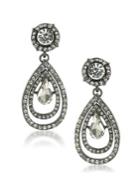 Abs By Allen Schwartz Jewelry Set In Stone Crystal Double Teardrop Earrings