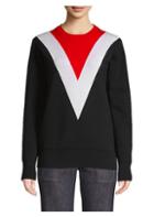 Derek Lam Knit Chevron Colorblock Sweater