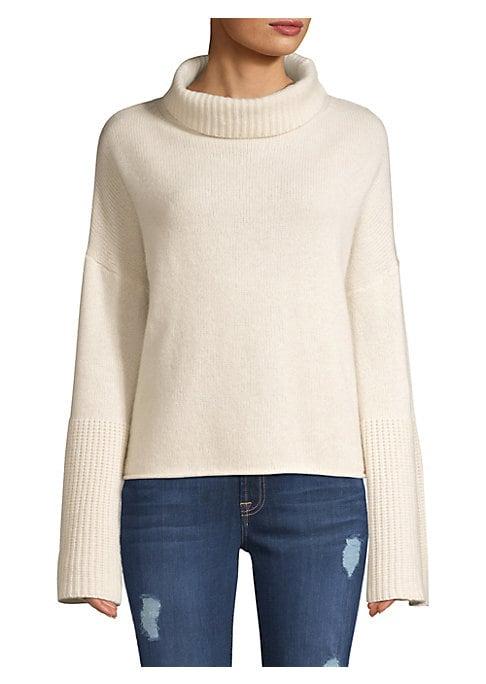 360 Cashmere Lulu Bell Sleeve Turtleneck Sweater