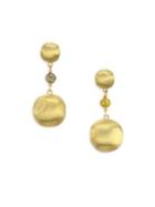 Marco Bicego Africa Diamond Gold Beaded Drop Earrings