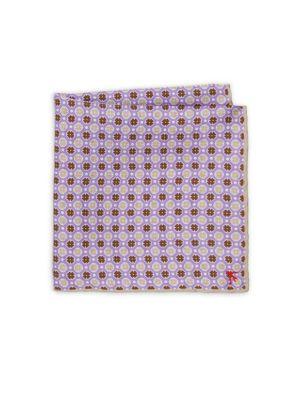 Isaia Medallion Miscellane Silk Handkerchief