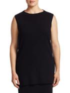 Eileen Fisher, Plus Size Wool Roundneck Tunic