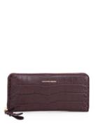 Alexander Mcqueen Snakeskin Zip-around Continental Wallet