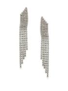 Abs By Allen Schwartz Jewelry Crystal Linear Drop Earrings