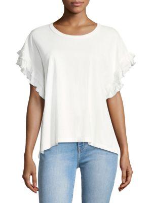 Current/elliott The Recrafted Flutter Sleeve Top