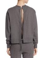 T By Alexander Wang Tie Back Cotton Sweater