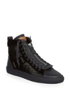 Bally Hekem Croc-embossed Leather Hi-top Sneakers