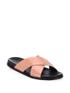 Balmain Crossover Leather Sandals