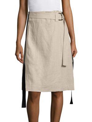 Cinoh Linen Wrap Skirt