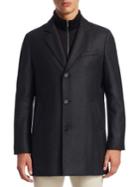 Saks Fifth Avenue Collection Notch Wool Topcoat