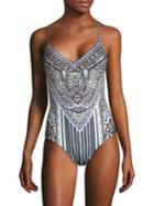 Camilla Rio With Love One-piece V-neck Swimsuit
